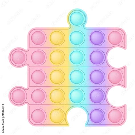 a puzzle piece with pastel colors on the top and bottom pieces in ...