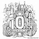 Number 10 Coloring Pages  Free & Printable sketch template