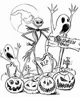 Jack Skellington Coloring Pages sketch template