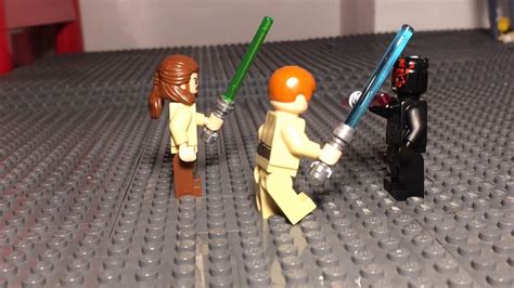 Lego - Darth maul vs obi wan & qui gon - YouTube