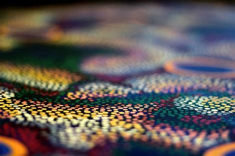 selective, focus photo, multicolored, abstract, art, photographic background, aboriginal art ...