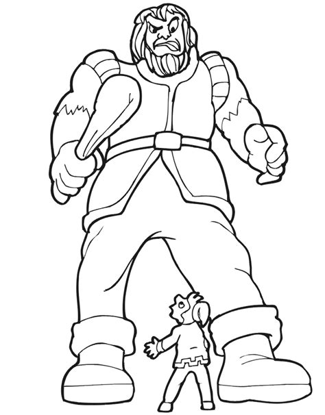 Free Giant Coloring Page, Download Free Giant Coloring Page png images ...