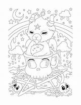 Printable Pastel Goth Coloring Pages  Customize And Print sketch template