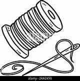 Seamstress Isolated Coloring Page For Kids Stock Vector Image & Art  Alamy sketch template