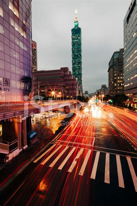 View Of Taipei 101 At Night, Taiwan Stock Photo | Royalty-Free | FreeImages