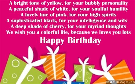 Birthday poems for niece – WishesMessages.com