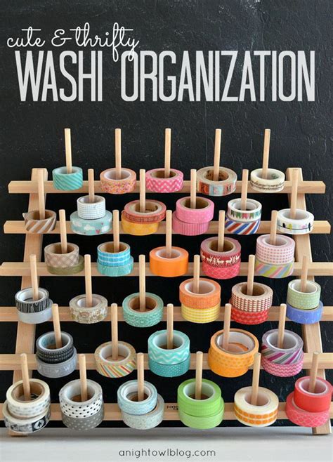 Clever DIY Ideas & Tutorials for Washi Tape Storage - Noted List