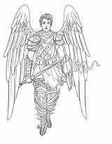 Male Guardian Angel Coloring Page sketch template