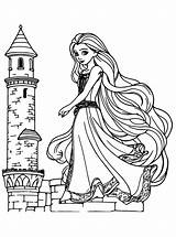 Rapunzel Coloring Pages Free Online For Kids sketch template