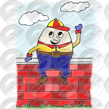 Humpty Dumpty Picture for Classroom / Therapy Use - Great Humpty Dumpty Clipart