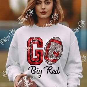 GO Big Red-football-digital Download-sublimation-shirt-sports-football ...