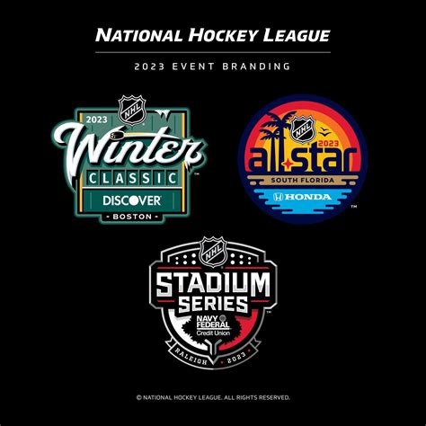 Logos for the 2023 Winter Classic, All Star Game and Stadium Series : r ...