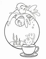 Curious George Coloring Pages Free Printable PDF sketch template