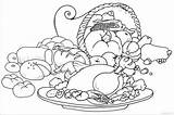 Thanksgiving Turkey Dinner Coloring Page & coloring book sketch template