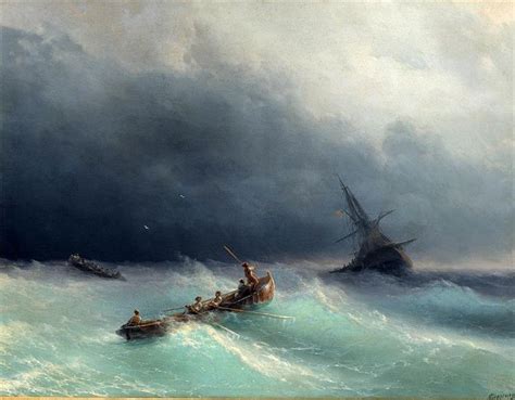 Storm at sea, 1873 - Ivan Aivazovsky - WikiArt.org