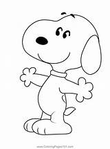 Enjoy Snoopy Coloring Page For Kids  Free Printable sketch template