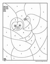 Preschool Color By Number Animal Coloring Pages  Woo Jr Kids sketch template