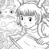 Studio Ghibli Coloring Pages  Color Your Favorite Characters sketch template