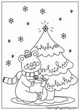 Free Cute Christmas Coloring Page  Printable Pages sketch template