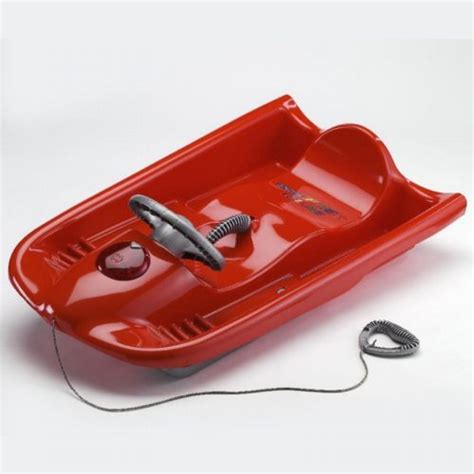 Snow Flyer Plastic Snow Sled Red ES220-01 | CozyDays