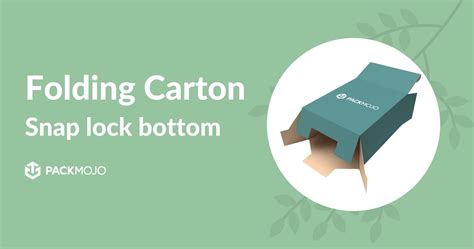 Snap Lock Bottom Folding Cartons | Folding Carton Boxes | PackMojo