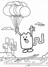 Wubbzy With Balloons Coloring Page  Free Printable Pages For Kids sketch template