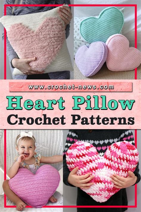 21 Crochet Heart Pillow Patterns - Crochet News