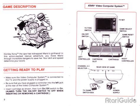 Atari 2600 VCS Donkey Kong : scans, dump, download, screenshots, ads ...