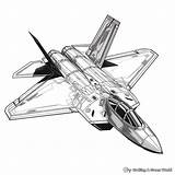 Jet Fighter Coloring Pages Drawing Kids Printable Plane Getdrawings  sketch template