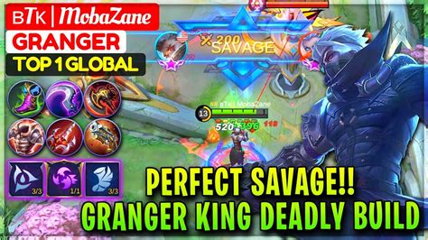 Perfect SAVAGE!! Granger King Deadly Build [ Top 1 Global Granger ] ʙTᴋ | MobaZane - Mobile ...