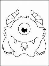 Cute Monster Coloring Pages For Kids 17440738 Vector Art At Vecteezy sketch template