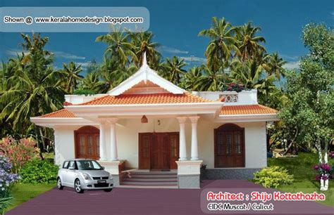 home appliance: Kerala style single floor house plan - 1155 Sq. Ft.