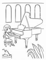 Grand Piano Coloring Pages sketch template