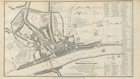 Newcastle-upon-Tyne in 1723 | Newcastle map, Newcastle upon tyne, Newcastle