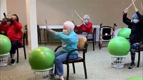 Bartlesville Senior Living Center Snares Online Attention With Drum Exercises