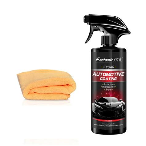 Liquid Ceramic Spray Coating Car Polish Spray Sealant Top Coat Quick Nano Coating 500ML Car ...