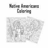 Native Americans Coloring PagesIndian WarriorCute American  sketch template