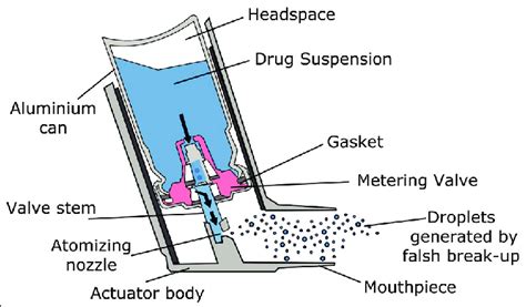 A schematic diagram of the pressurized metered dose inhaler | Download Scientific Diagram