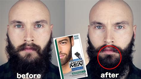 JUST FOR MEN BEARD DYE - BEFORE / AFTER *Dark brown/black - YouTube