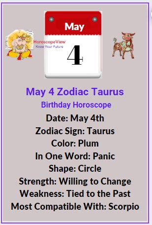 May 4 Zodiac - Everything You Need to Know