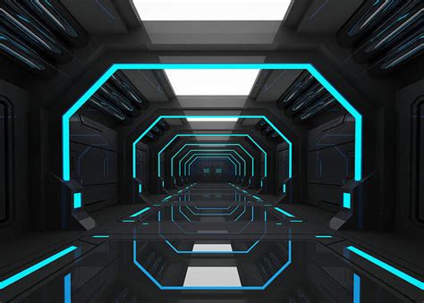 3D model SCI FI INTERIOR SCENE SPACE SHIP VR / AR / low-poly | CGTrader