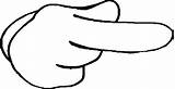Finger Pointing Coloring Pages Colouring Hands Printable Drawing Body  sketch template