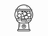 Gumball Machine Coloring Page  sketch template