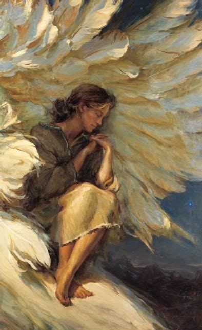 In the shelter of HIS wings | Angel art, Jesus art, Angel