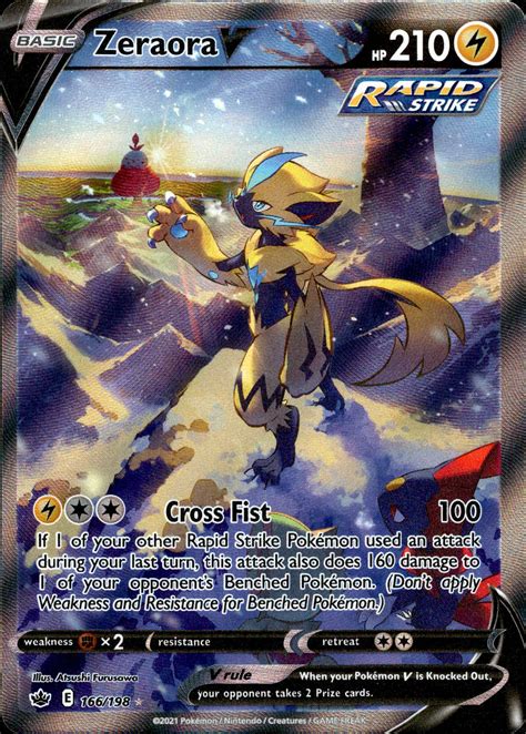 Zeraora V Alternate Art - 166/198 - Chilling Reign – Card Cavern ...