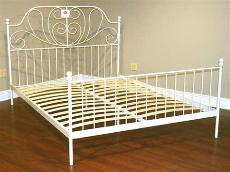 Ikea White Metal Double Bed Frame | in Kelvinbridge, Glasgow | Gumtree