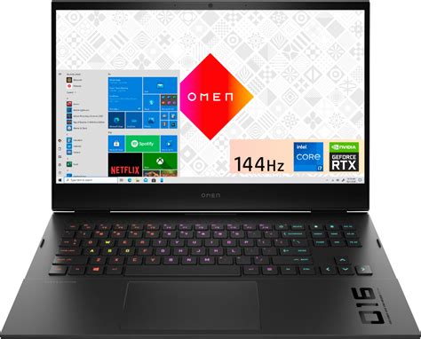 Buy HP Omen 16 Gaming Laptop 16.1 FHD IPS 144Hz 7ms (100% sRGB) 11th ...