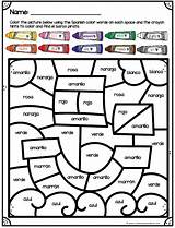 Spanish Color By Number Coloring Pages sketch template