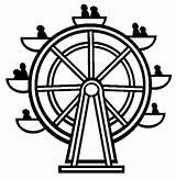 Ferris Wheel 6 Coloring Page  Free Printable Pages For Kids sketch template