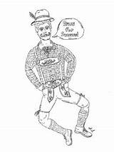 Dress For Success Lederhosen Coloring By Hong Kong Book sketch template